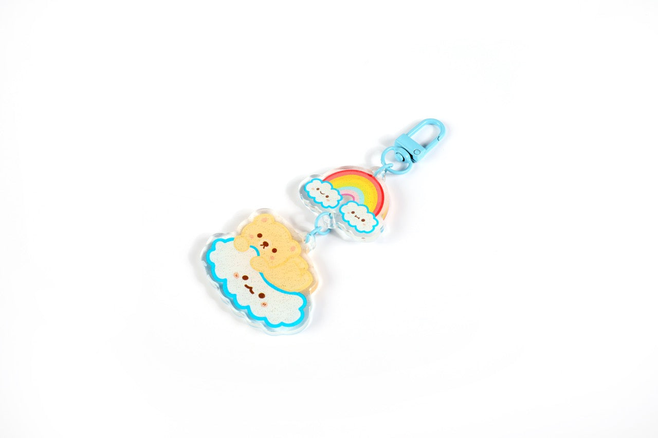 Franklin Rainbow Clouds Keychain