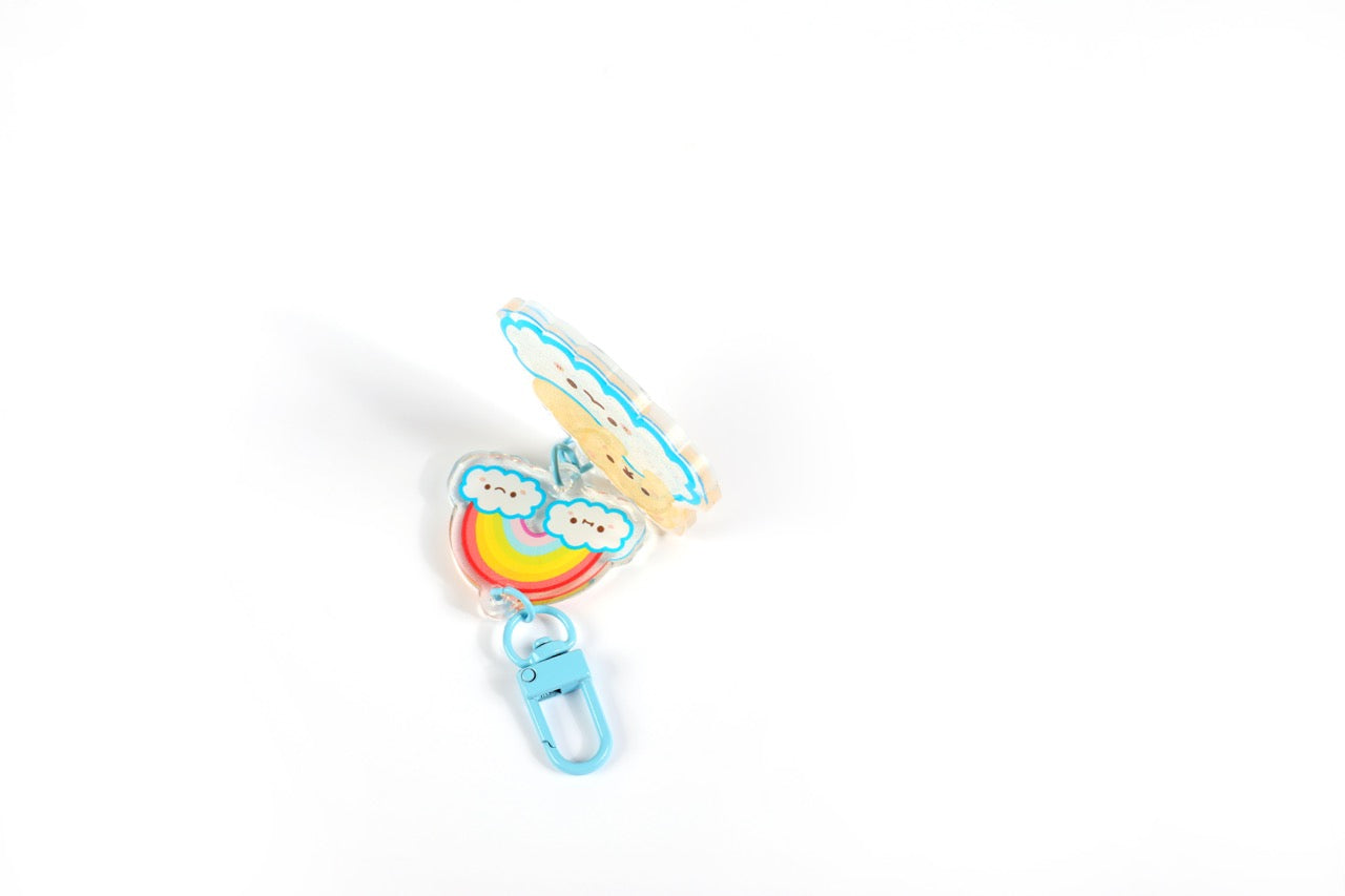 Franklin Rainbow Clouds Keychain