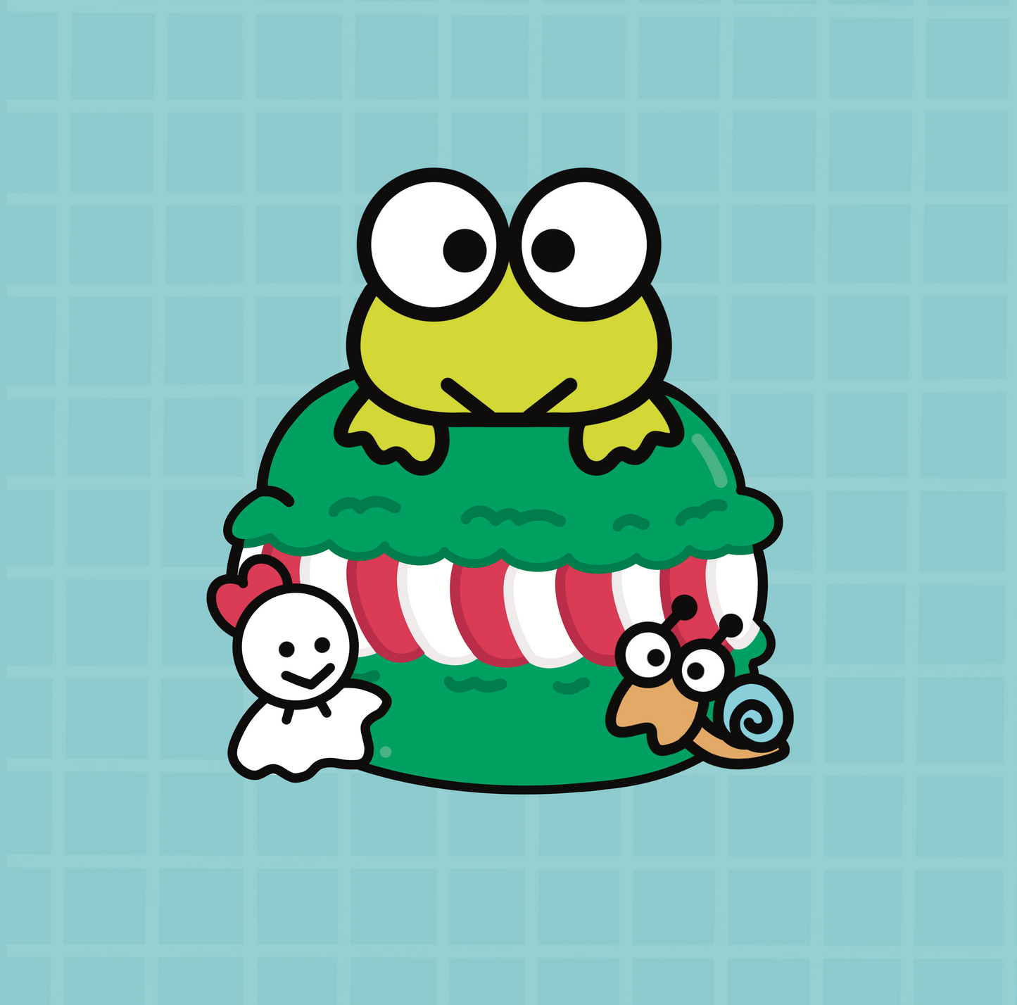 Keroppi Macaron Sticker