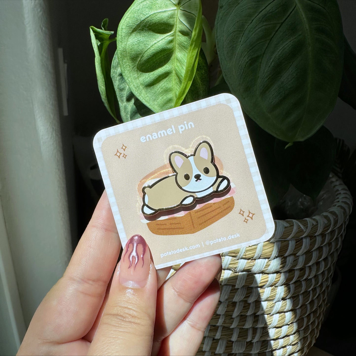 Charlie the Corgi Enamel Pin