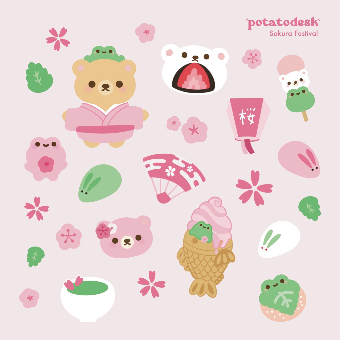 Sakura Festival Sticker Sheet