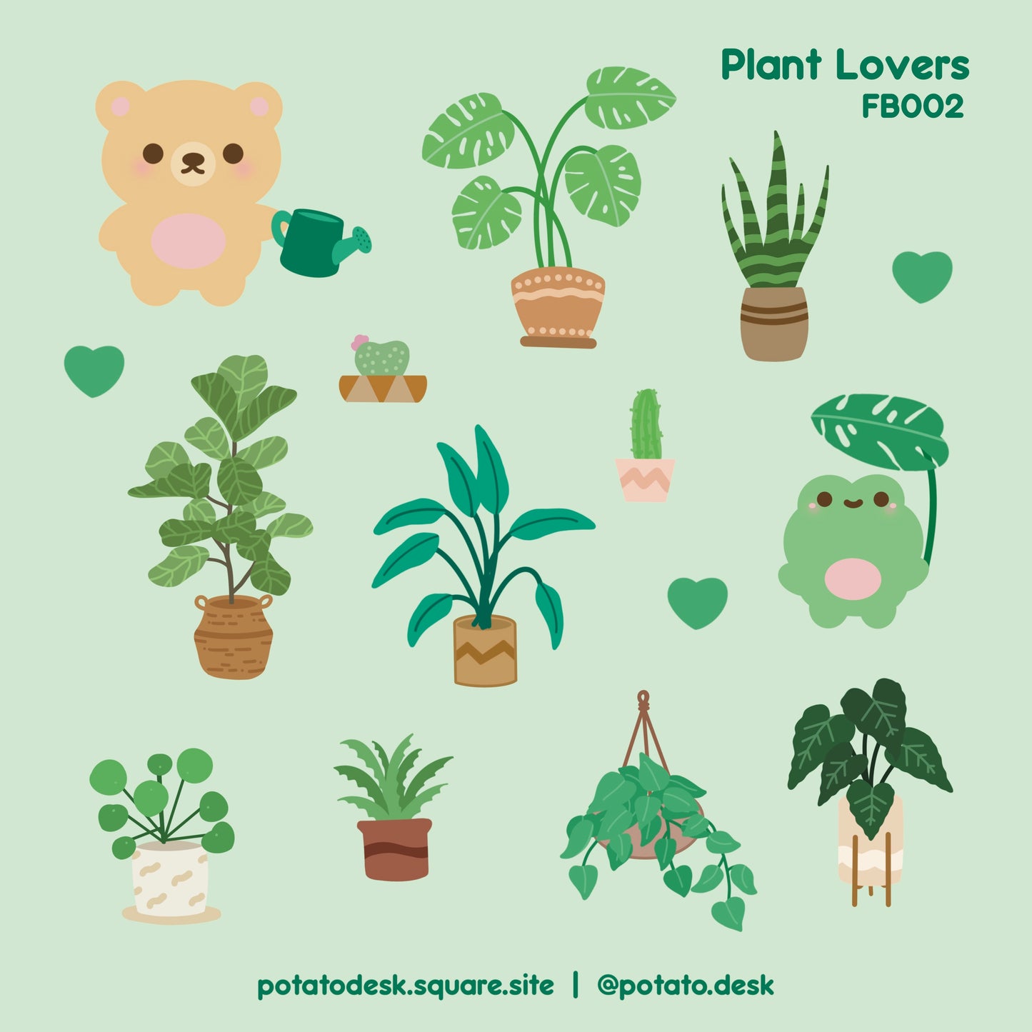 Plant Lovers Sticker Sheet