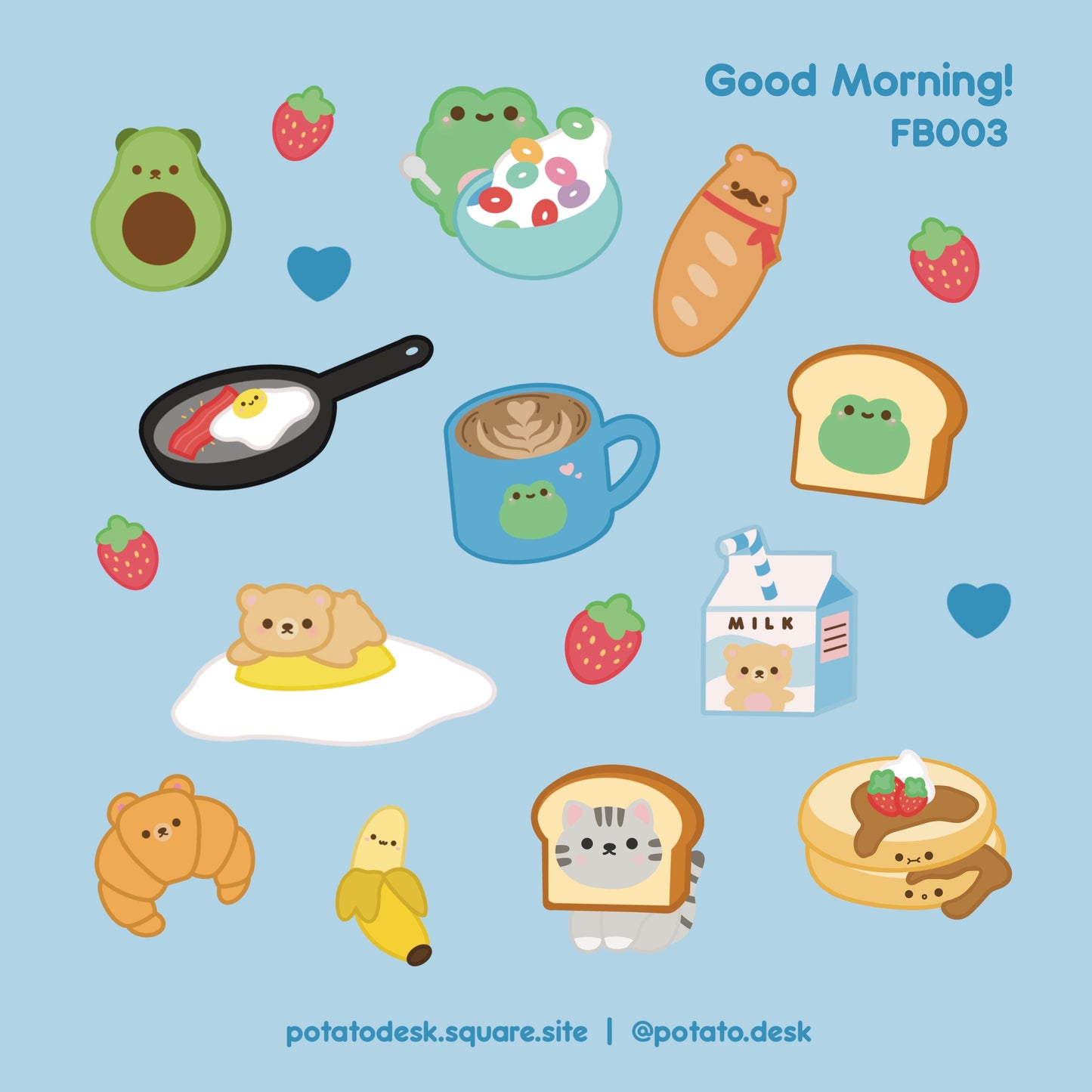 Good Morning! Sticker Sheet