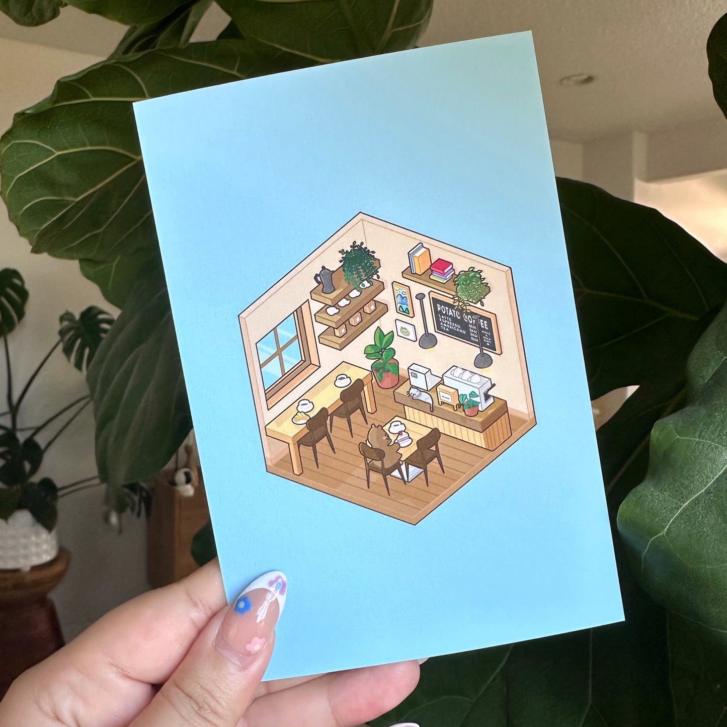 Cozy Coffee Shop Print